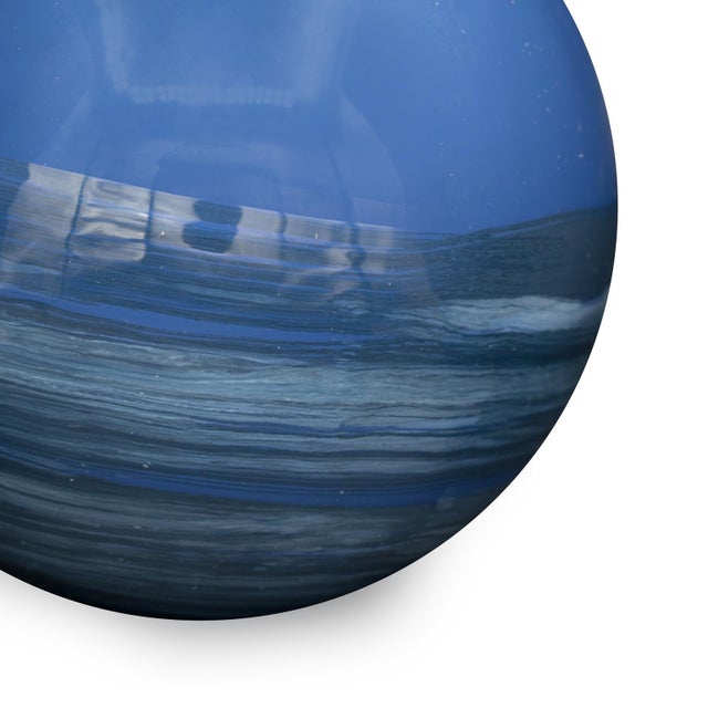 2020s Madagascar Sapphire Decorative Metal Orbs- Large For Sale - Image 5 of 11