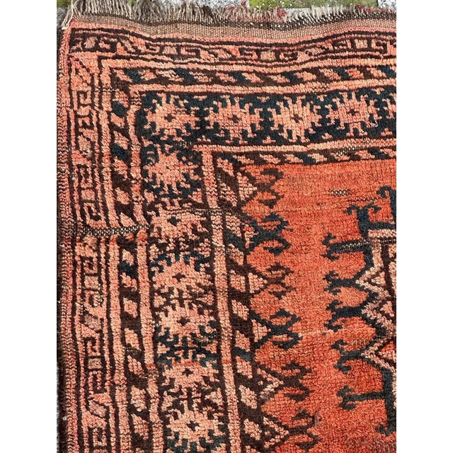 1940s Mid-Century Turkmen Rug, 1940s For Sale - Image 5 of 18