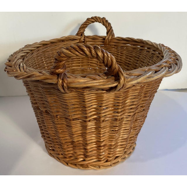 1950 French Gathering Basket For Sale In Monterey, CA - Image 6 of 6