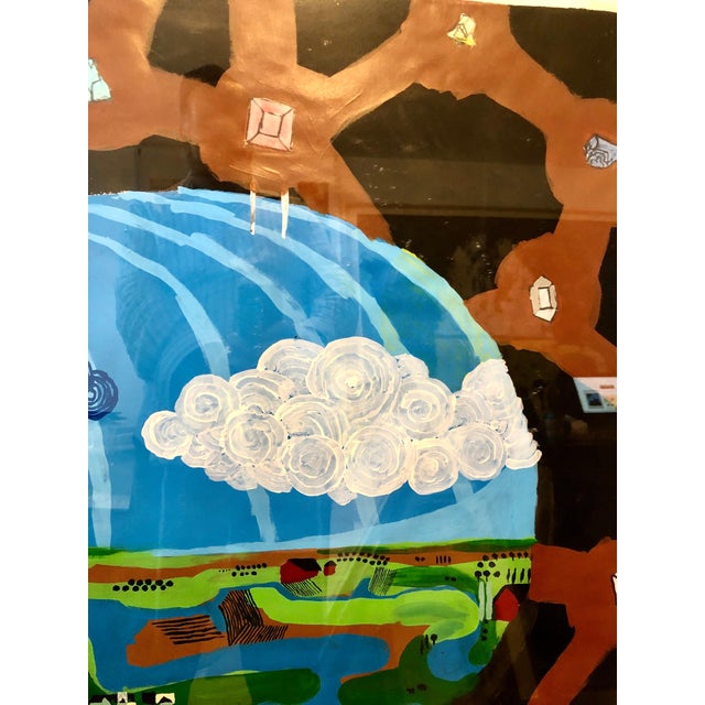 2000 - 2009 Scoli Acosta, Scoli Acosta Large Contemporary Mixed Media Painting LA Artist External Horizons, 2004 For Sale - Image 5 of 11