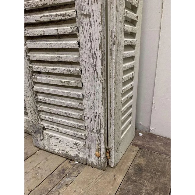 Antique French Two Part Shutters, 1890s For Sale - Image 5 of 12