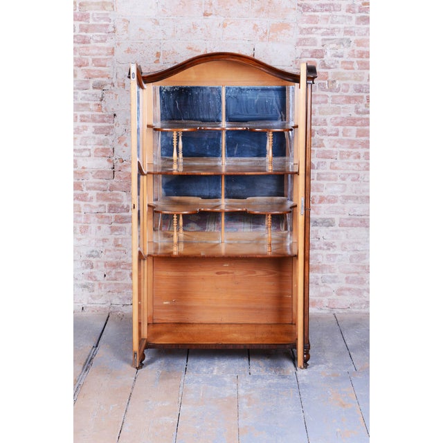 Biedermeier Display Cabinet in Maple & Walnut, Czech, 1850s For Sale - Image 15 of 18