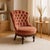 Victorian Late 20th Century Victorian Style Tufted Slipper Chair in Pink Velvet For Sale - Image 3 of 18