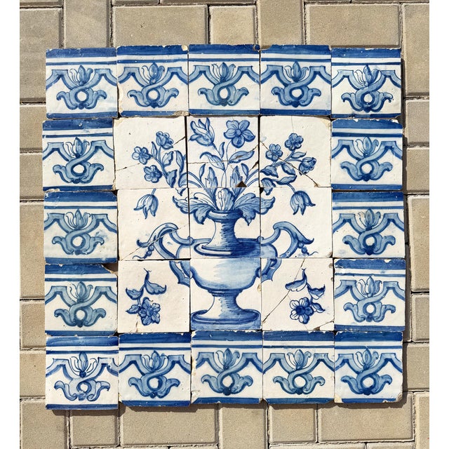 Circa: 18th Century. Country: Portugal. Material: Earthenware, Tin-glazed pottery. Item condition: Some repairs, flaws and...