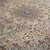 Large Vintage Persian Floral Area Rug in Ivory and Navy, 1950s For Sale - Image 3 of 7