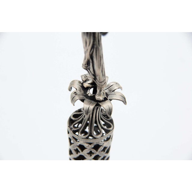 Silver Cleaning Lady Toothpick Holder, in Good conditions. Designed 1980 to 1989