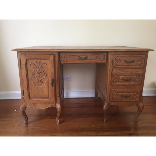 French Country Oak Desk Chairish