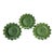 Mid 20th Century Bordallo Pinheiro Green Leaf Platters, Set of Three For Sale