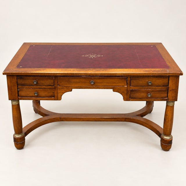 19th Century French Empire Style Mahogany Desk For Sale - Image 9 of 9