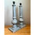 Vintage Distressed Wood Table Lamps - Pair For Sale - Image 4 of 12