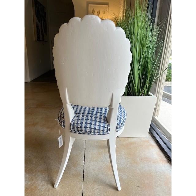 Late 20th Century Grotto Italian Style Shell Back Dining Side Chairs For Sale In West Palm - Image 6 of 9