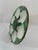 Ceramic 1920s Antique French Longchamp Majolica Green and White Oyster Plate For Sale - Image 7 of 13
