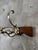 1900 - 1909 Antique Coat Hooks in Brass and Wood, 1900 For Sale - Image 5 of 10
