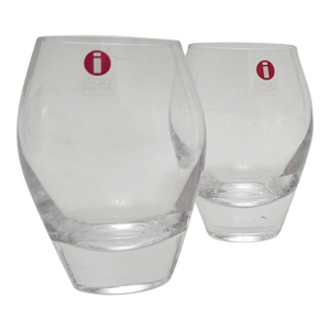 1990s Iittala Finland Stella Sherry Glasses, Pair