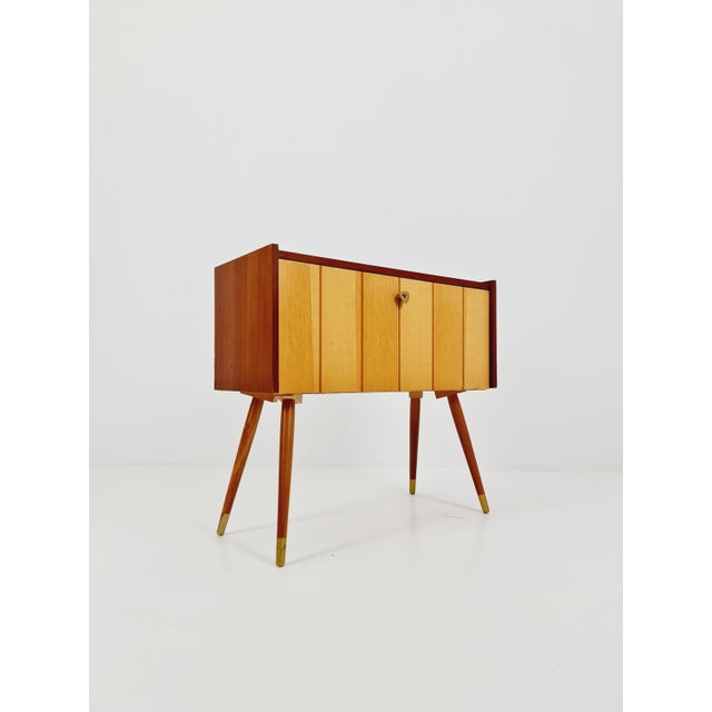 Small Mid-Century Modern German Sideboard, 1950s For Sale - Image 6 of 11