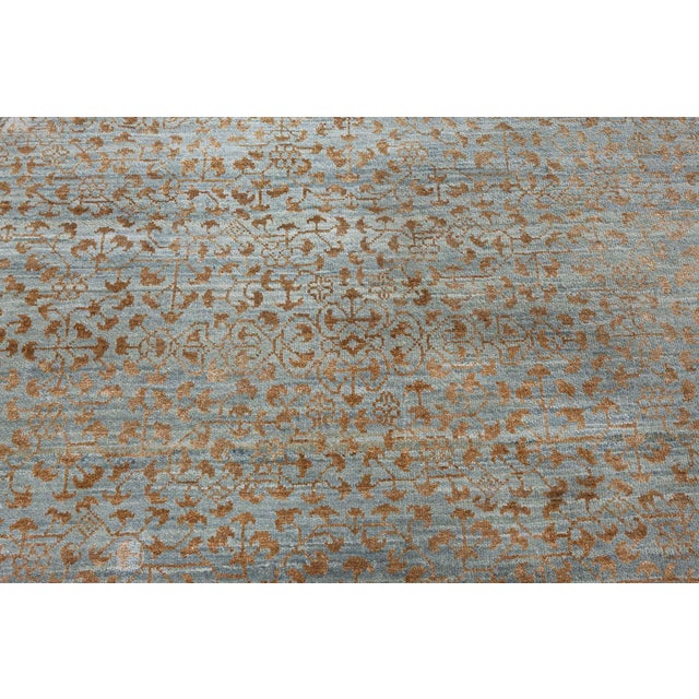 Modern Traditional-Inspired Hand-Knotted Silk & Wool Runner by Doris Leslie Blau For Sale - Image 11 of 11