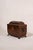 Regency burl yew tea caddy featuring figured veneers, inlaid stringing, and a hinged lid. A finely crafted early 19th-...