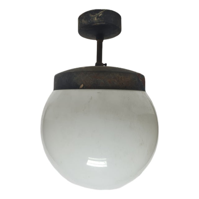 Art Deco Pendant Lamp, Poland, 1950s For Sale