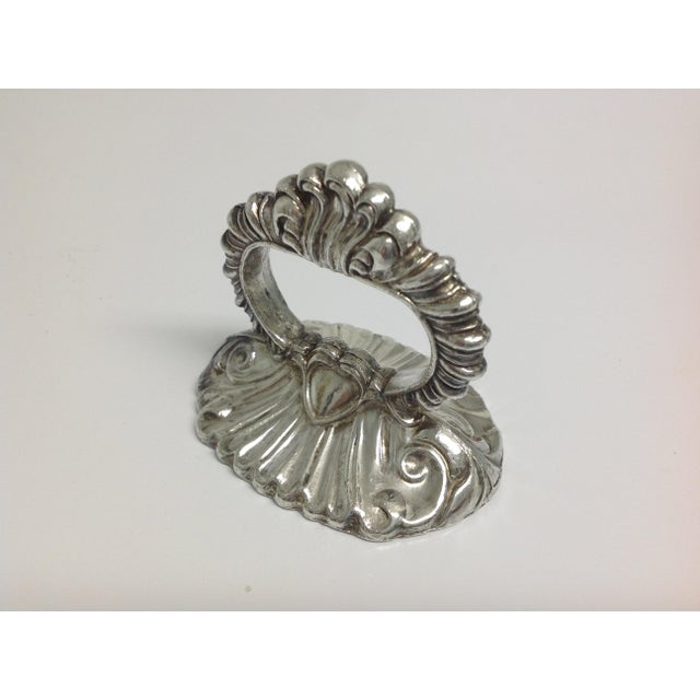 Silver Plate Handle for Covered Entree Dish For Sale - Image 4 of 6