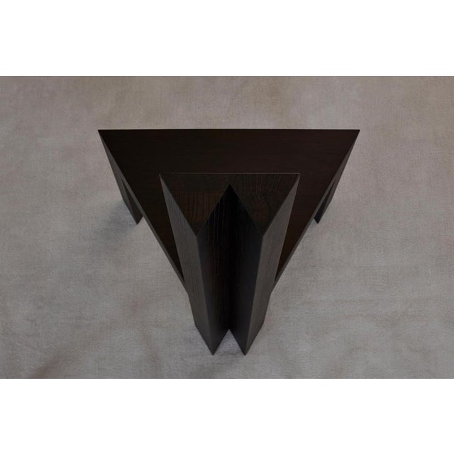 Not Yet Made - Made To Order Trigon Chair in Dark Brown European Oak by Mokko Amsterdam For Sale - Image 5 of 12