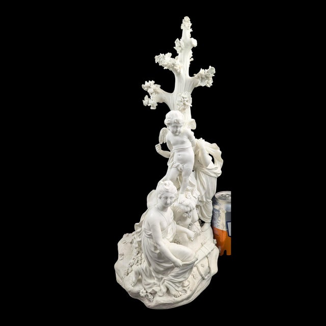 White Biscuit Porcelain Group of the Three Graces & Cupid from Derby, 1770s-1780s For Sale - Image 8 of 16