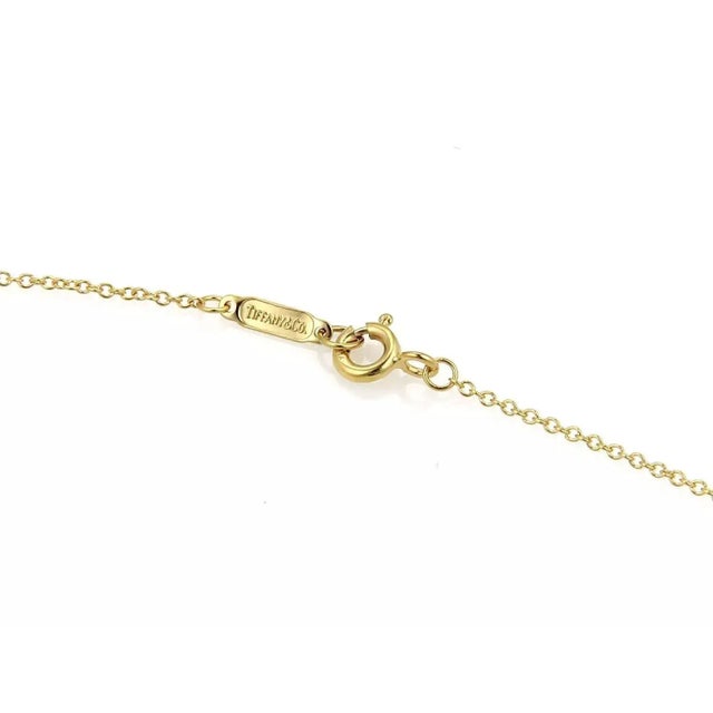 Tiffany and Co. Tiffany & Co. Stitch Crossover 18k Yellow Gold Pendant Necklace For Sale - Image 4 of 6