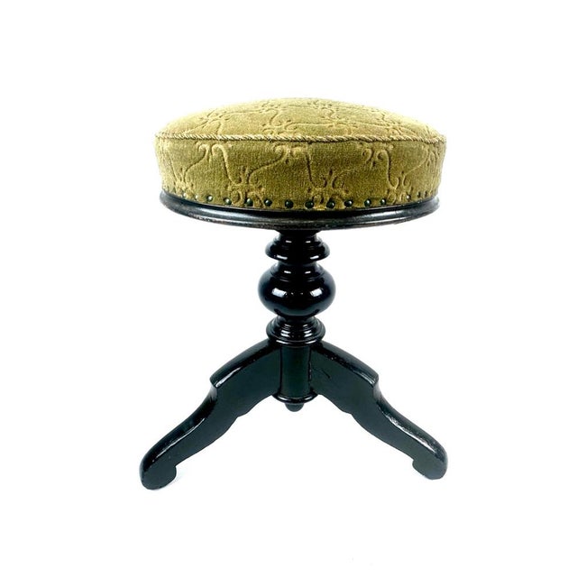 Antique Swivel Piano Stool, 1900s For Sale - Image 16 of 16