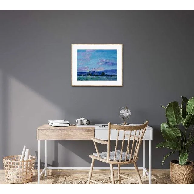 Quiet Places & Skyscapes — Creamsicle Sky, Nevada An original oil painting by L Haas, 18″ W × 14″ H × 0.25″ D on canvas...