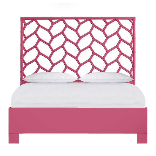Silas Platform Bed Queen - Pink For Sale - Image 12 of 12