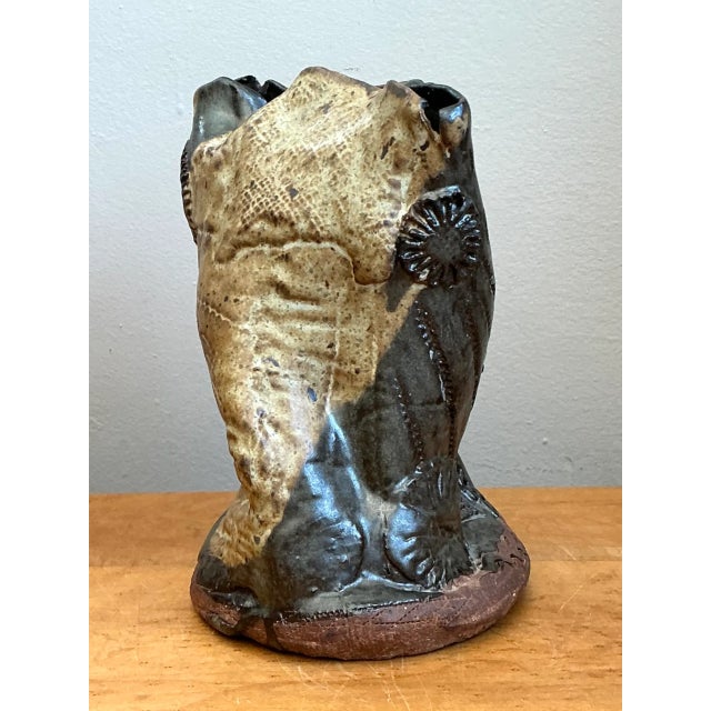Ceramic Vintage Original Studio Pottery Vase For Sale - Image 7 of 12