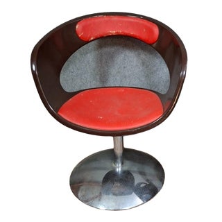 Red Radar Chair attributed to Willy van der Meeren For Sale
