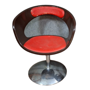 Red Radar Chair attributed to Willy van der Meeren