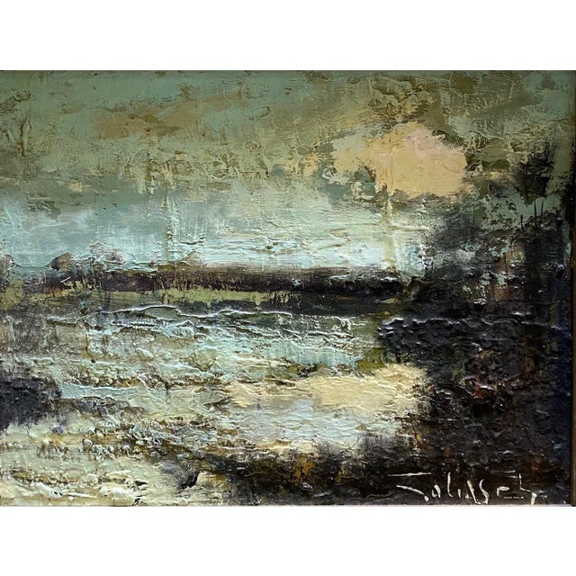 William Goliasch, Sunset in Camargue, Oil on Canvas, 1973 For Sale - Image 9 of 9