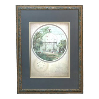Antique Signed And Numbered Print “Aviary In The Winter” By Adrien Chan C1899 For Sale