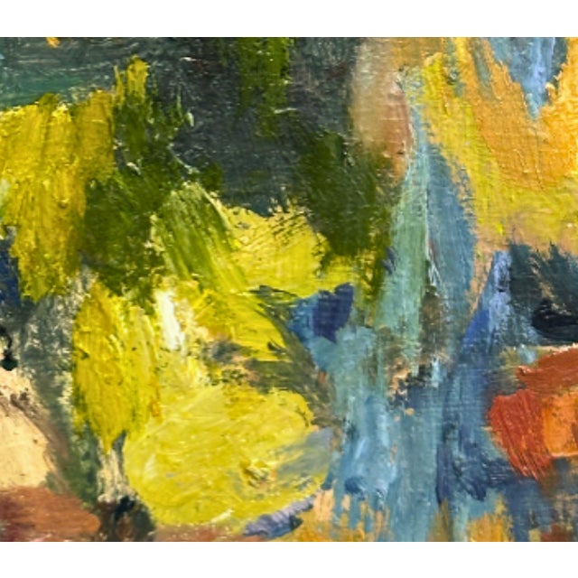 Abstract Oil on Board Small Painting For Sale - Image 4 of 5