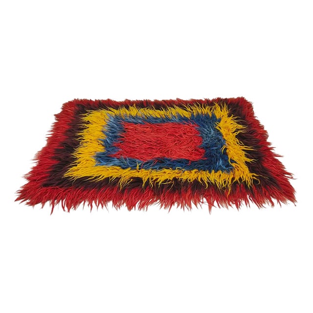 Vintage Turkish Tulu Rug, 1960s For Sale