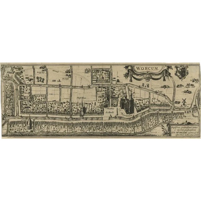 17th Century Original View of the City of Workum, 1616 For Sale - Image 5 of 5