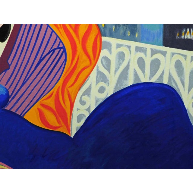 Paper 1980s "Tender Is the Night" Earl Linderman Hand Signed and Numbered Serigraph For Sale - Image 7 of 9