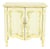Drexel Heritage French Provincial Louis XV Cream Lacquered Paint-Decorated Nightstand, 1970s For Sale