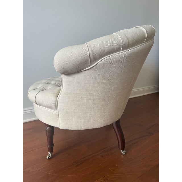 2010s George Smith Airdrie Buttoned Chair For Sale - Image 5 of 12