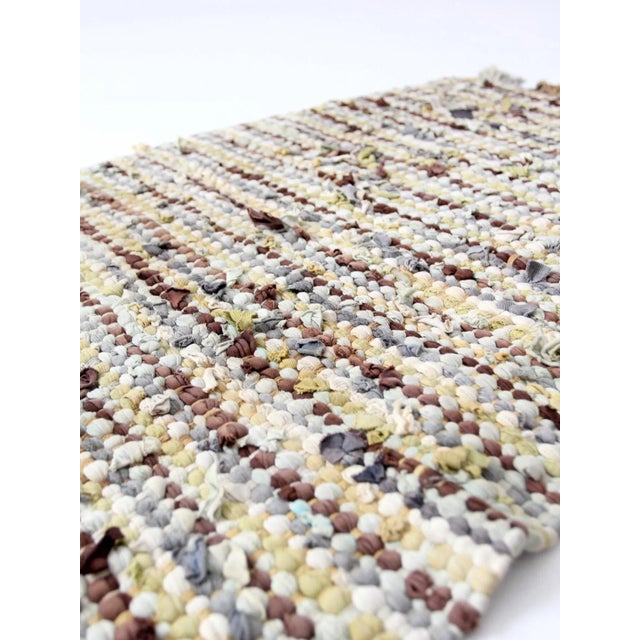 Vintage Accent Rag Rug For Sale - Image 6 of 8