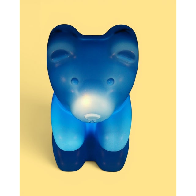 Large Pop Art Blue Gummy Bear Lamp from Messow, Germany, 1970s For Sale - Image 10 of 11