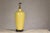 Wood Yellow Crackle Glazed Ceramic Vase Made into Table Lamp on Wooden Base For Sale - Image 7 of 9