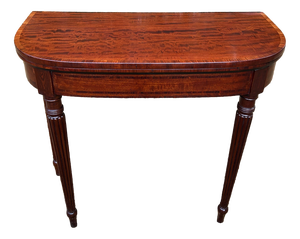 Regency Mahogany D-Shaped Card Table, 1820