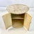 Ecru Vintage Neoclassical Roman Contemporary Century Furniture Drum Marble Top Side Table For Sale - Image 8 of 16