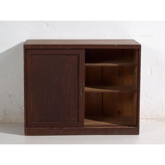 Wood Antique Japanese Sliding Door Cabinet For Sale - Image 7 of 11
