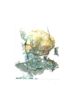 Peter Dischleit, Abstract Composition, 1973, Ink and Watercolor on Paper