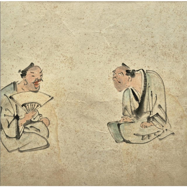 Set of 4 Antique Japanese Edo Era Comical Paintings / Early Manga – Newly Framed For Sale - Image 9 of 9