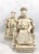 Tasteful Mid Century pair of very highly detailed Chinese Chalk Ware Chinese Emperor and Empress statues or nobles...