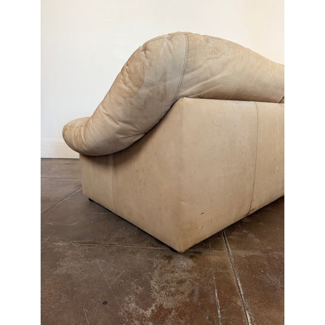 Vintage 1970’s Leolux Leather Loveseat Sofa For Sale - Image 13 of 18
